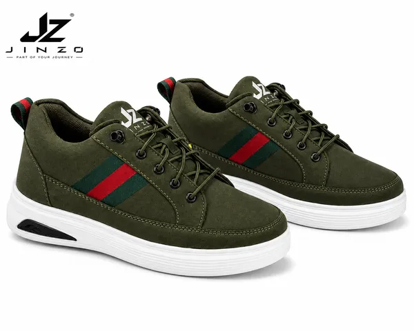 Green_Synthetic_Air_Cushion_Sneakers_For_Men