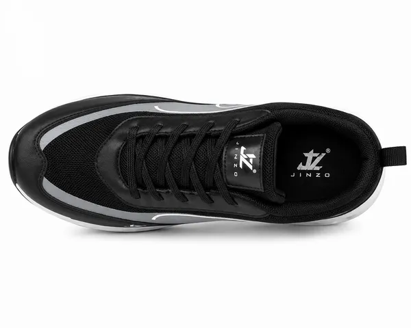 Black_Synthetic_Lace-Up_Running_Sneakers_For_Men