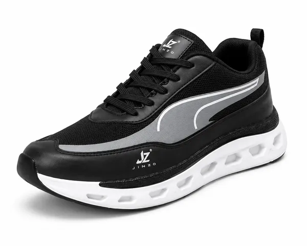 Black_Synthetic_Lace-Up_Running_Sneakers_For_Men