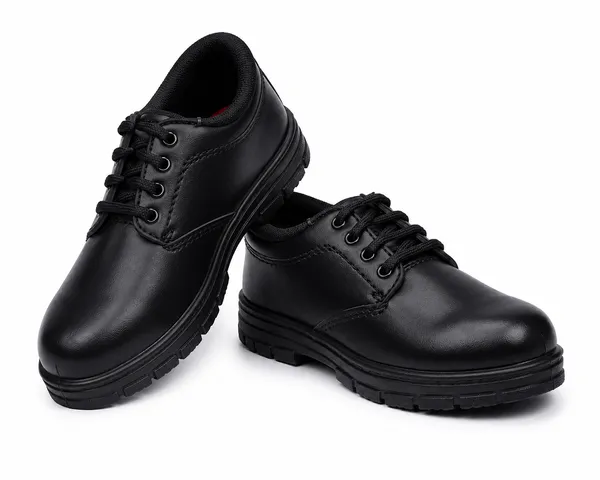 Black_Synthetic_Lace-Up_Shoes_For_Girls