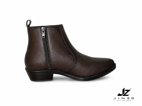 Brown_Synthetic_Zipper_Pencil_Ankle_Boots_For_Men