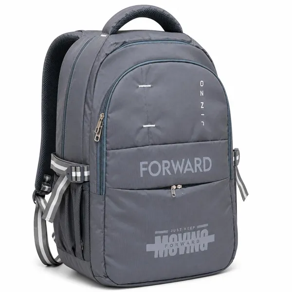 Grey_Pu_Fabric_Water_Resistant_Laptop_Backpack_For_Unisex