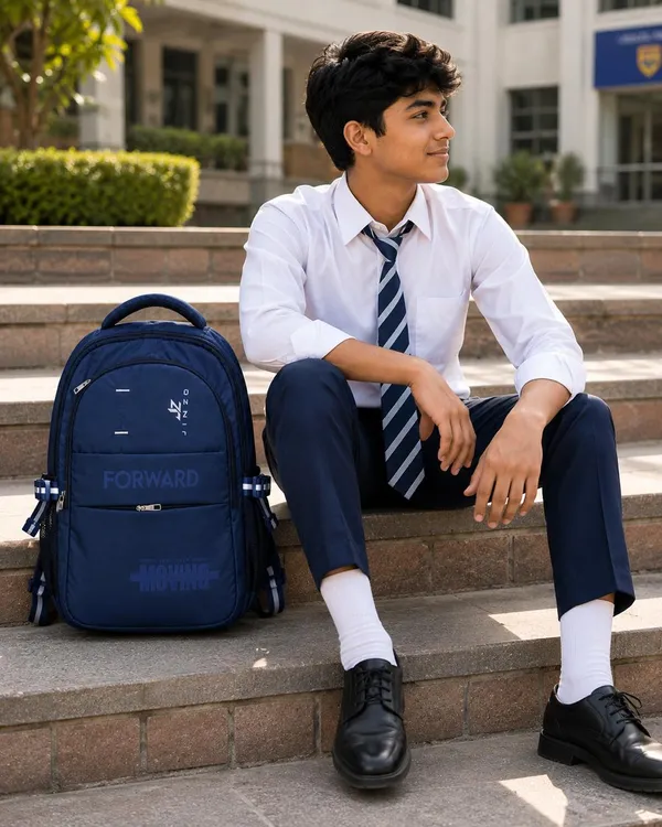 Blue_Pu_Fabric_Water_Resistant_Laptop_Backpack_For_Unisex