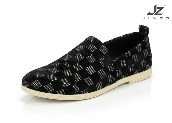 Black_Synthetic_Printed_Slip-On_Loafers_For_Men
