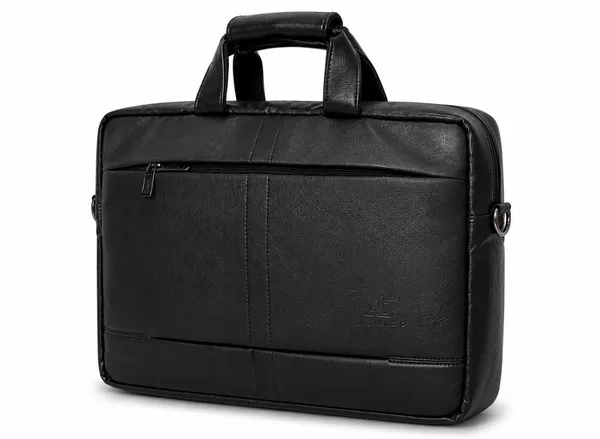 Black_Pu_Fabric_Office_Laptop_Bag_For_Men