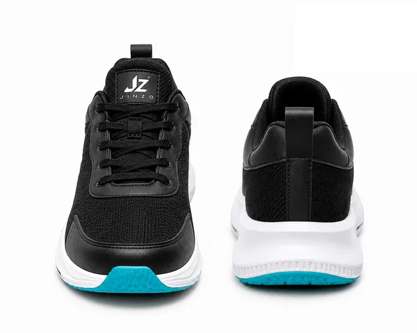 Black_Synthetic_Lace-Up_Lightweight_Running_Sneakers_For_Men