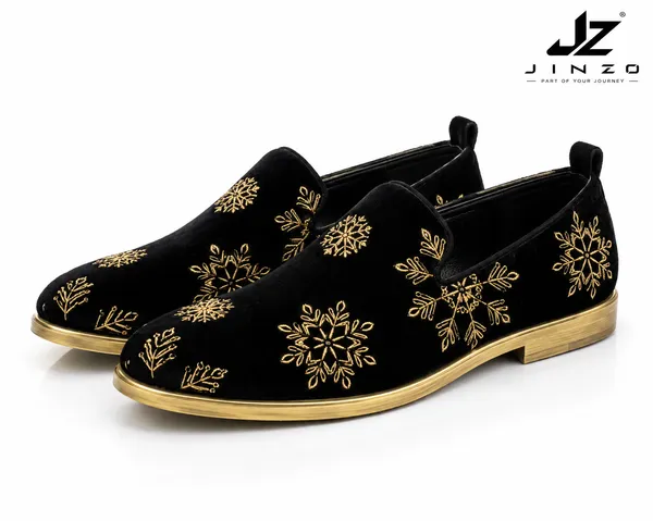 Black_Synthetic_Printed_Slip-On_Loafers_For_Men