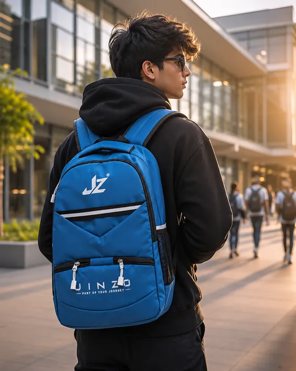 Blue_Pu_Fabric_30L_Water_Resistant_Backpack_For_Unisex