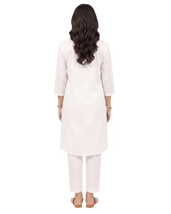 White_Cotton_Striped_Collared_Kurta_For_Women