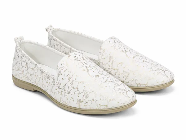 Cream_Synthetic_Slip-On_Loafers_For_Men