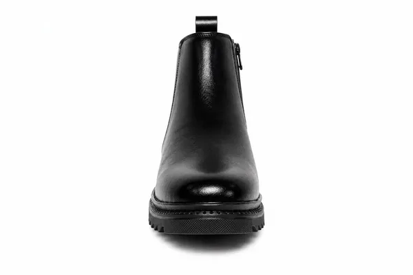 Black_Synthetic_Side_Zip_Chelsea_Ankle_Boots_For_Men