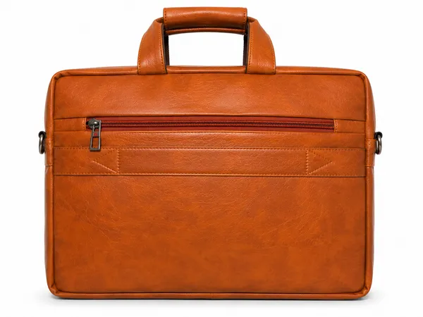 Tan_Pu_Fabric_Laptop_Shoulder_Bag_For_Men
