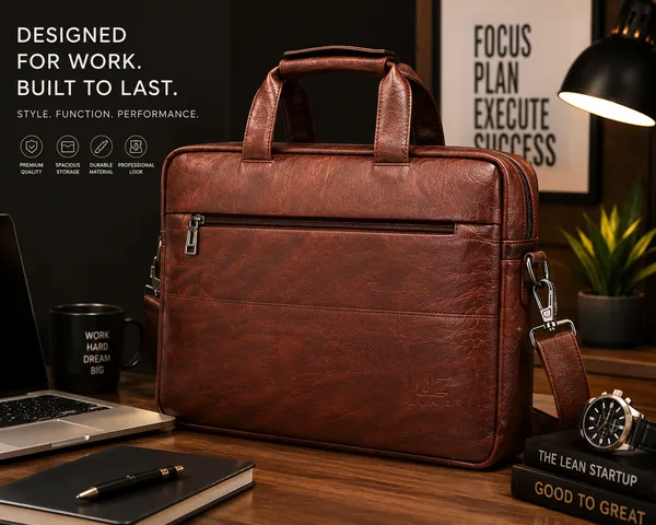 Brown_Pu_Fabric_Laptop_Shoulder_Bag_For_Men