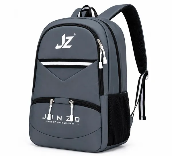 Grey_Pu_Fabric_Water_Resistant_Laptop_Backpack_For_Unisex