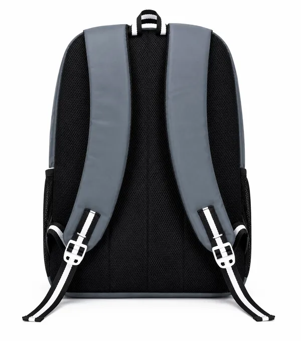 Grey_Pu_Fabric_Water_Resistant_Laptop_Backpack_For_Unisex