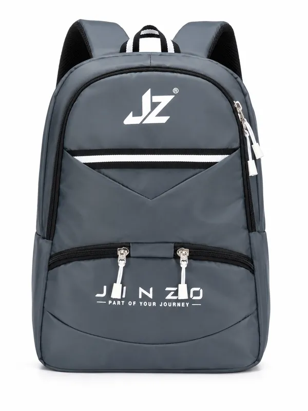 Grey_Pu_Fabric_Water_Resistant_Laptop_Backpack_For_Unisex