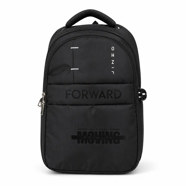 Black_Pu_Fabric_25L_Water_Resistant_Backpack_For_Unisex