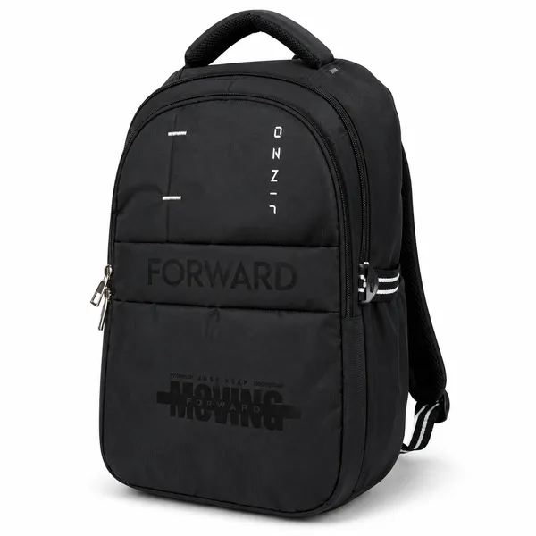 Black_Pu_Fabric_25L_Water_Resistant_Backpack_For_Unisex