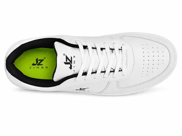White_Synthetic_Lace-Up_Casual_Sneakers_For_Men