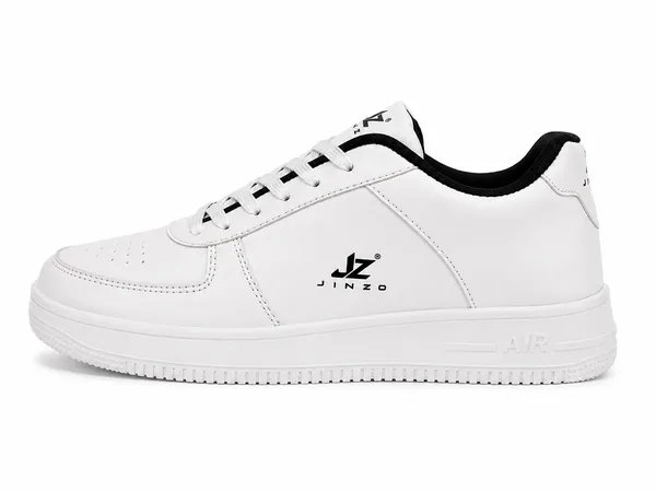 White_Synthetic_Lace-Up_Casual_Sneakers_For_Men