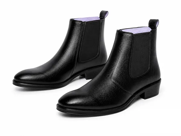 Black_Synthetic_Chelsea_Slip-On_Formal_Dress_Boots_For_Men