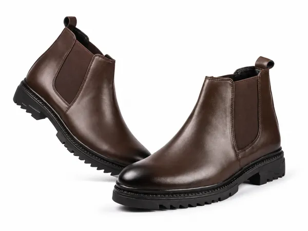 Brown_Synthetic_Chelsea_Slip-On_Ankle_Boots_For_Men