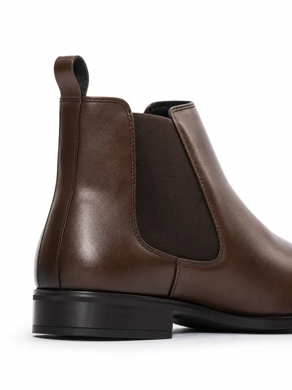 Brown_Synthetic_Chelsea_Slip-On_Ankle_Boots_For_Men