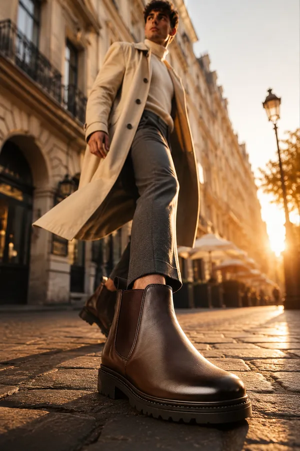 Brown_Synthetic_Chelsea_Slip-On_Ankle_Boots_For_Men