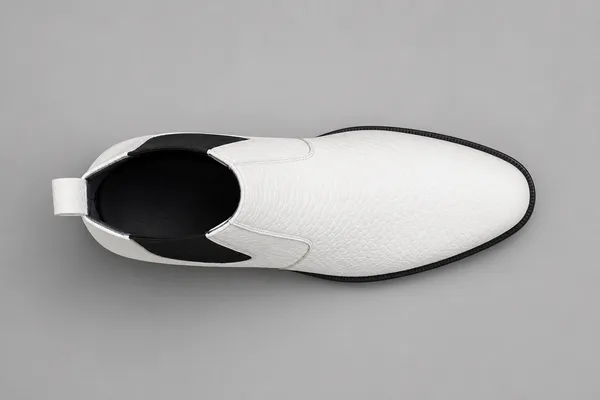White_Synthetic_Chelsea_Ankle_Boots_For_Men