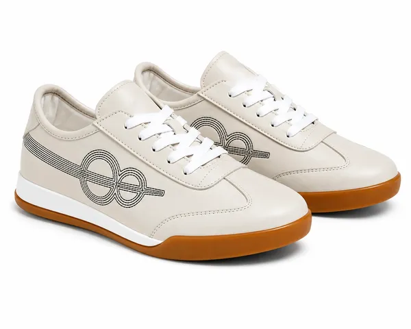Cream_Synthetic_Lace-Up_Casual_Sneakers_For_Men