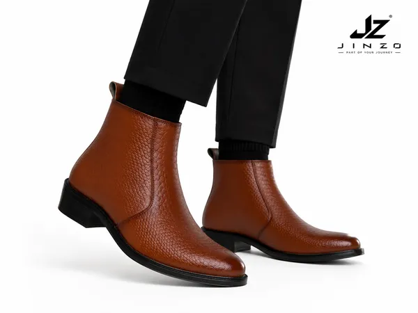 Tan_Synthetic_Side_Zipper_Chelsea_Ankle_Boots_For_Men