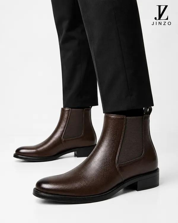 Brown_Synthetic_Chelsea_Slip-On_Formal_Dress_Boots_For_Men