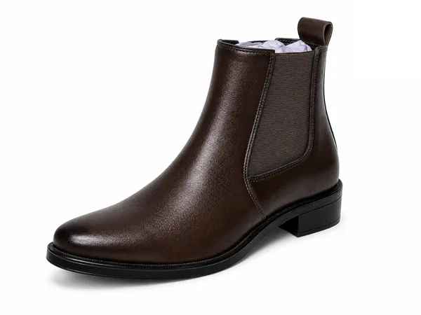 Brown_Synthetic_Chelsea_Slip-On_Formal_Dress_Boots_For_Men