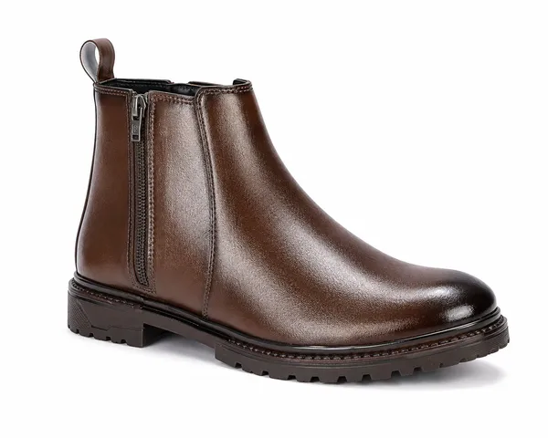 Brown_Synthetic_Side_Zip_Chelsea_Ankle_Boots_For_Men