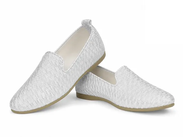White_Synthetic_Textured_Slip-On_Loafers_For_Men