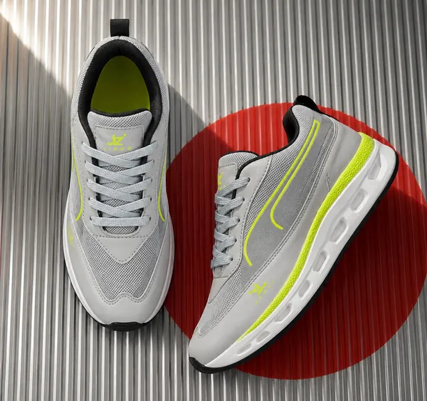 Grey_Synthetic_Lace-Up_Running_Sneakers_For_Men