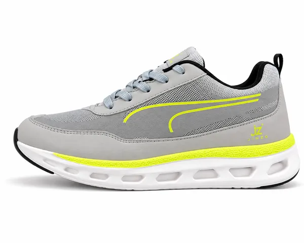 Grey_Synthetic_Lace-Up_Running_Sneakers_For_Men