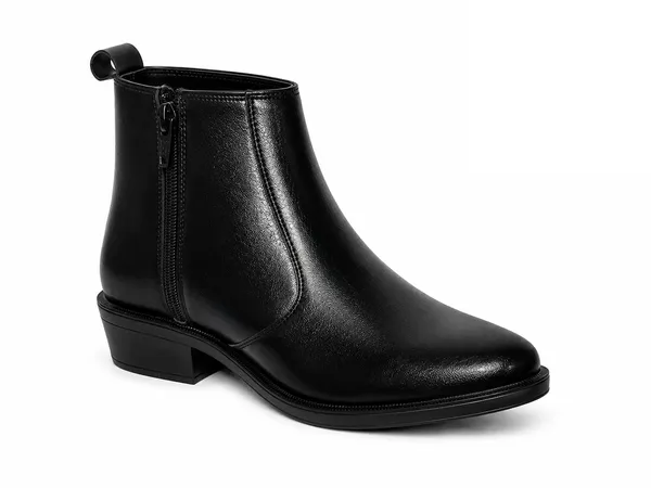 Black_Synthetic_Zip-Up_Ankle_Boots_For_Men