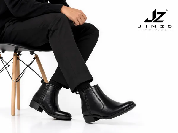Black_Synthetic_Zip-Up_Ankle_Boots_For_Men