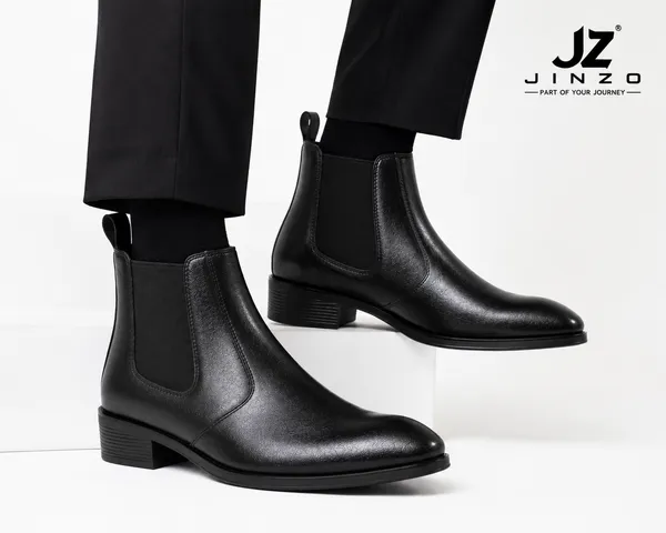 Black_Synthetic_Chelsea_Slip-On_Boots_For_Men