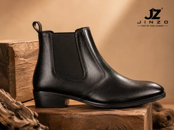 Black_Synthetic_Chelsea_Slip-On_Boots_For_Men