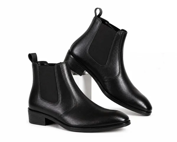 Black_Synthetic_Chelsea_Slip-On_Boots_For_Men