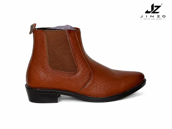 Tan_Synthetic_Textured_Chelsea_Ankle_Boots_For_Men