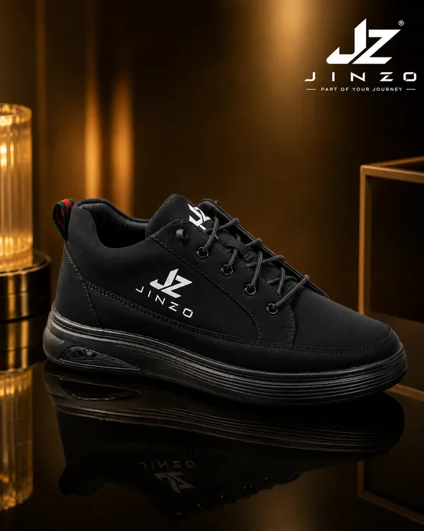 Black_Synthetic_Air_Cushion_Lightweight_Sneakers_For_Men