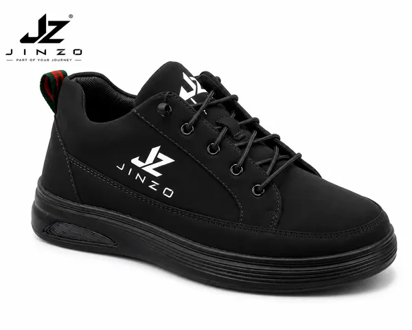 Black_Synthetic_Air_Cushion_Lightweight_Sneakers_For_Men