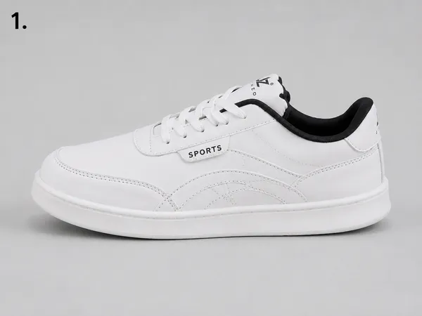 White_Synthetic_Lace-Up_Casual_Sneakers_For_Men