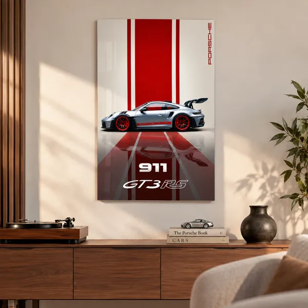 Acrylic_Automotive_Porsche_911_Gt3_Rs_Wall_Painting