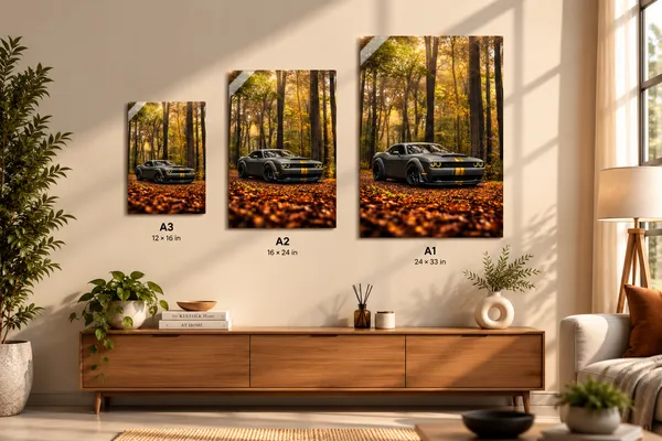 Scenic_Forest_Car_Wall_Art_Set