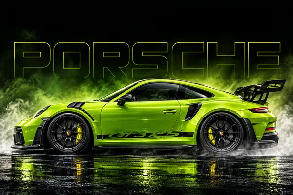 Modern_Porsche_Sports_Car_Triptych_Wall_Art