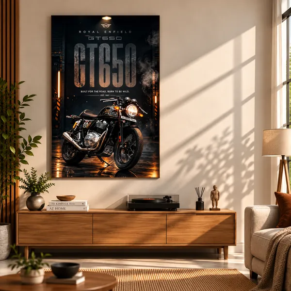 Royal_Enfield_GT650_Motorcycle_Wall_Art_Poster